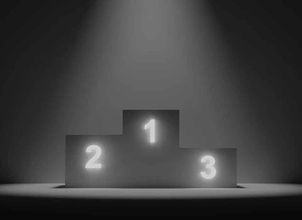 white stage
